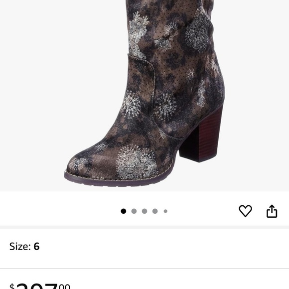 Desigual 10.5 Artistic velvet feel Heeled Boots - Black, Brown,purple NWT no box - Picture 12 of 15